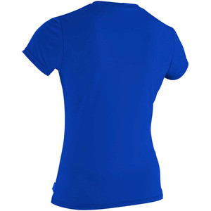O'Neill Womens Basic Skins Short Sleeve Rash Tee TAHITIAN BLUE 3547